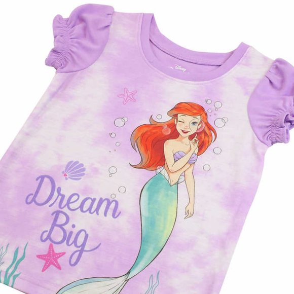 Disney Princess Kids' 4-piece Pajama Set - Picture 5 of 6